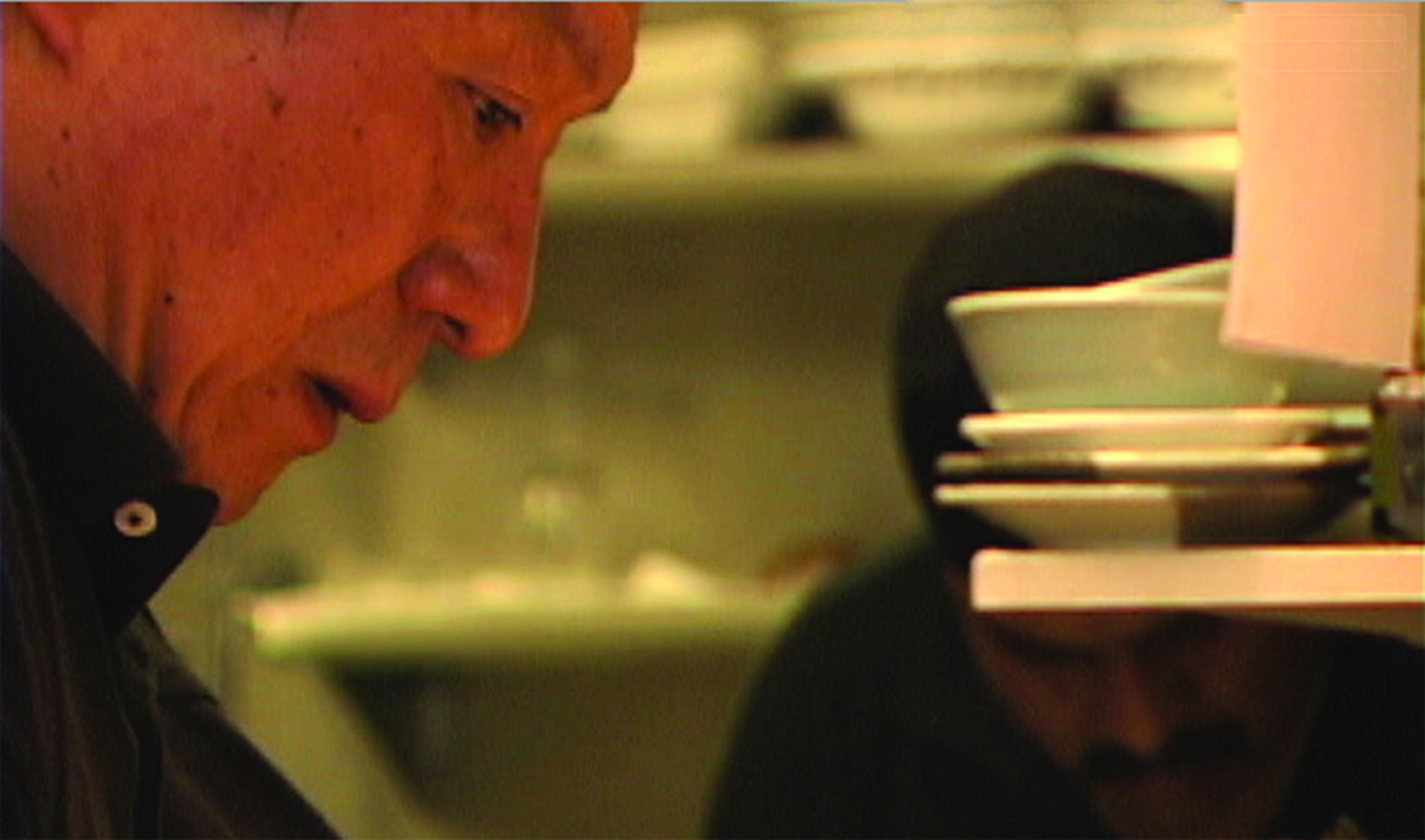 Master Chef Hiroji Obayashi in the kitchen